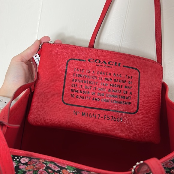 Floral Coach Pocketbook with Clutch - Picture 8 of 10